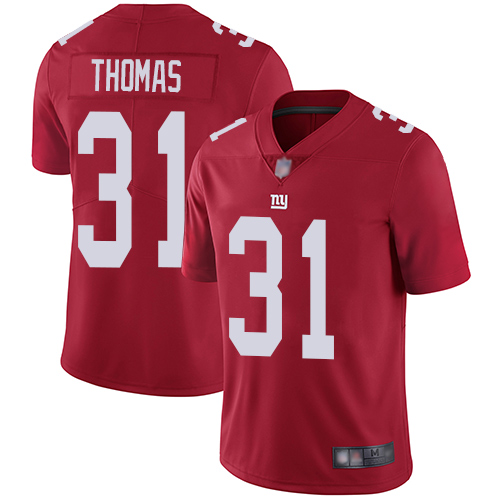 Men New York Giants #31 Michael Thomas Red Limited Red Inverted Legend Football NFL Jersey->new york giants->NFL Jersey